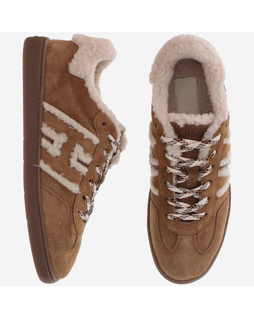 Hogan Brown Cool Suede Sneakers