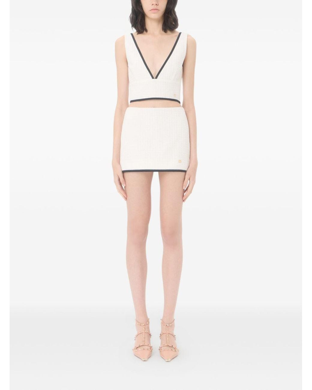 Valentino Natural Cotton Tank Top