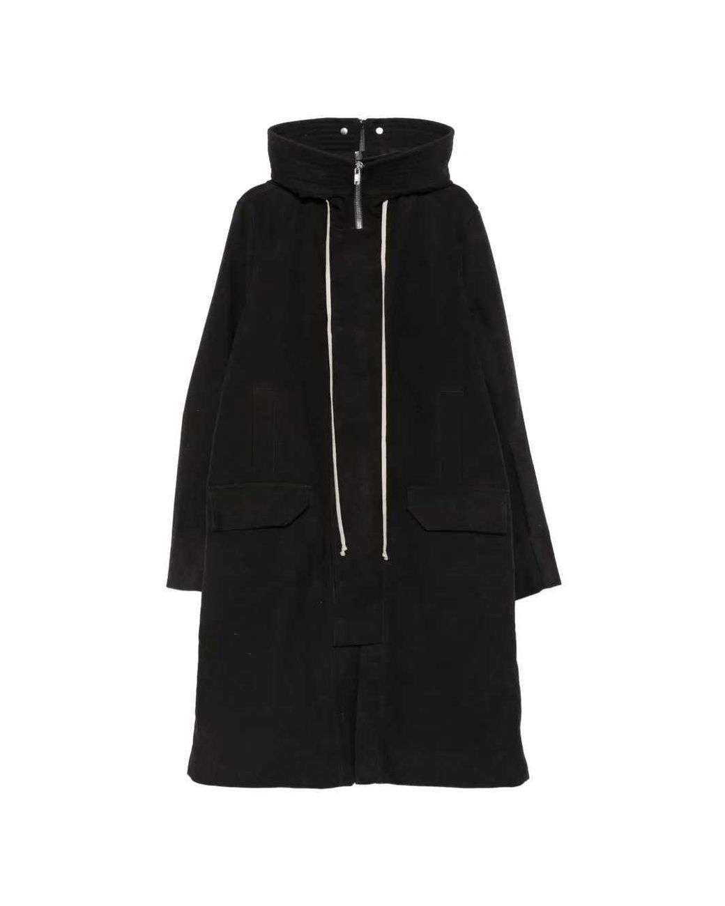 Rick Owens Black Tower Oversized Parka