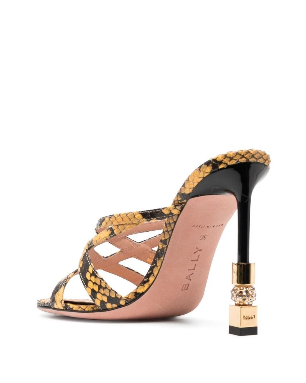 Bally Leren Muiltjes in het Metallic