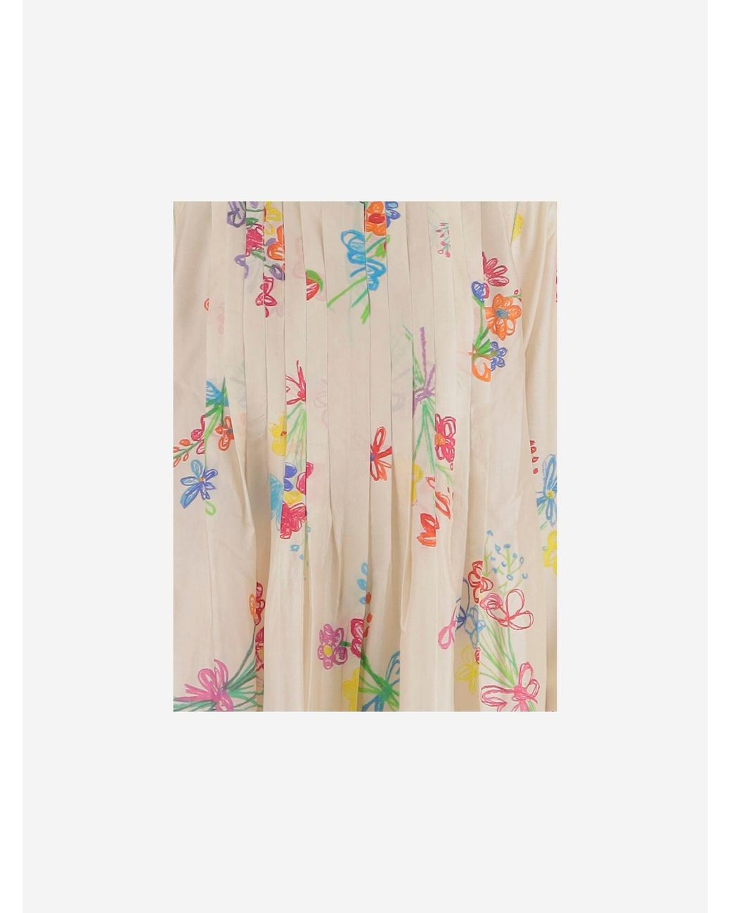 Péro Natural Kleid aus Baumwolle und Seide mit Karomuster