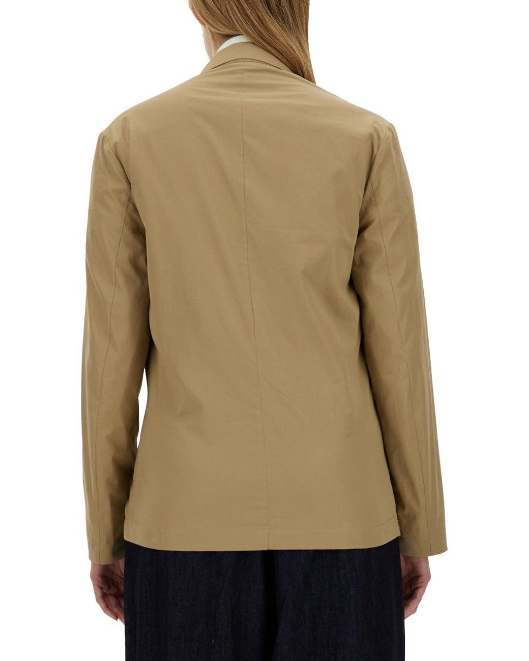 Dries Van Noten Natural Double-Breasted Cotton Shirt