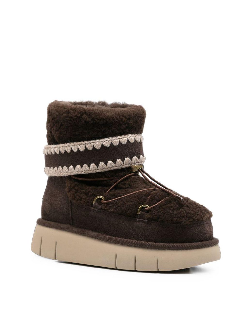Mou Black Bounce Wool Boots