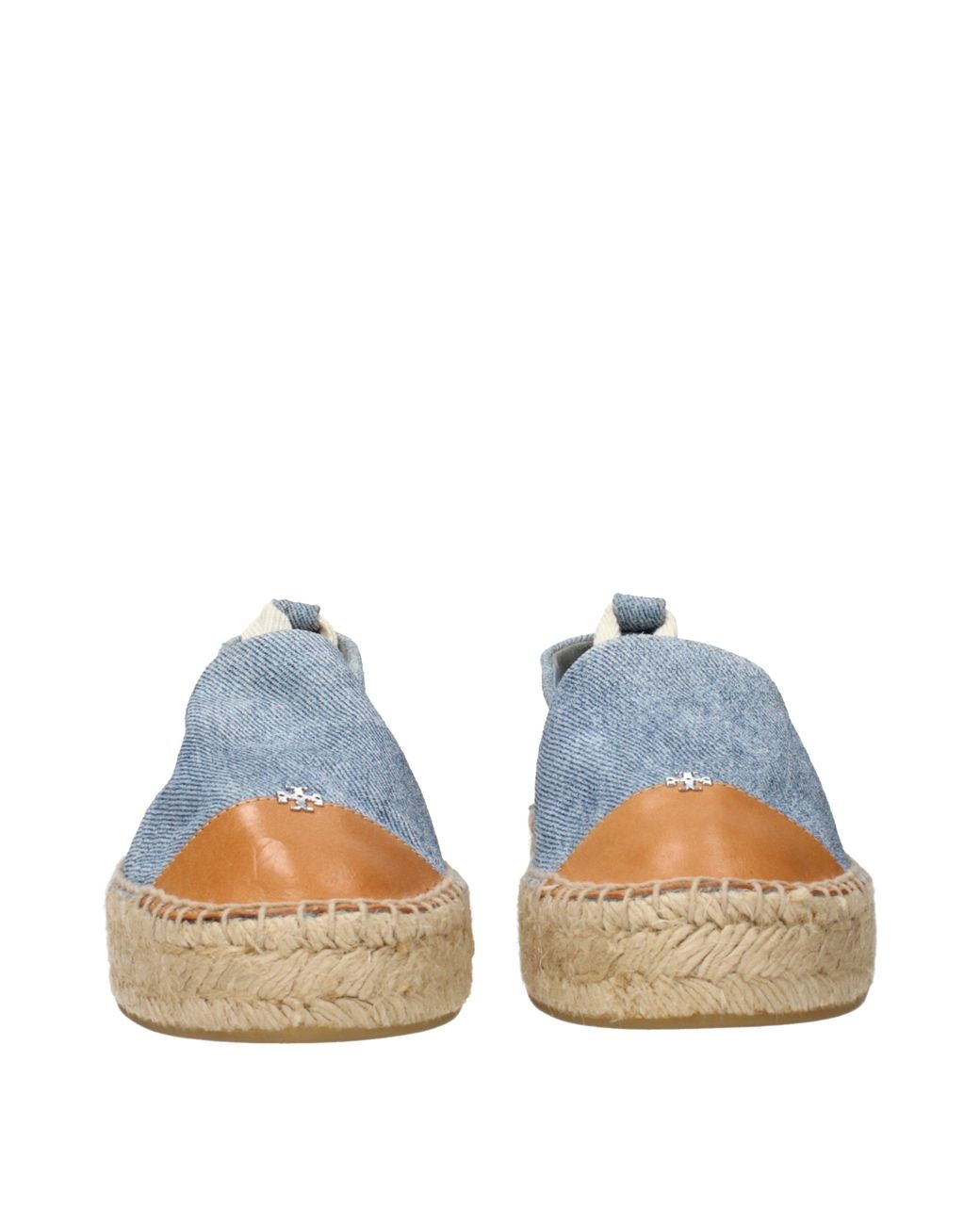 Tory Burch Blue Fabric Espadrillas/Cloud