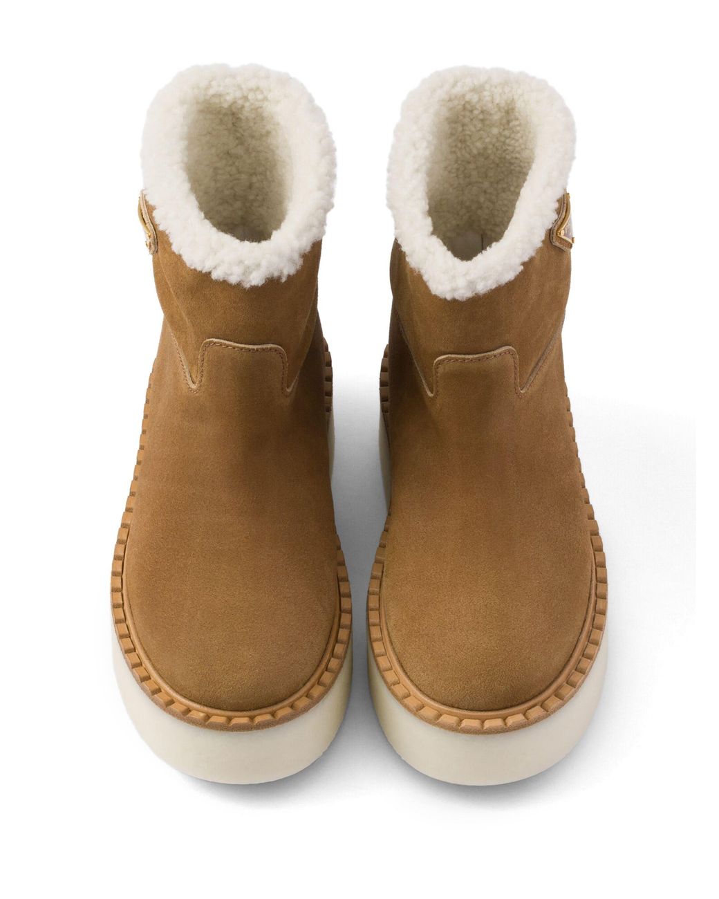 Bottines en daim Prada pour homme en coloris Brown