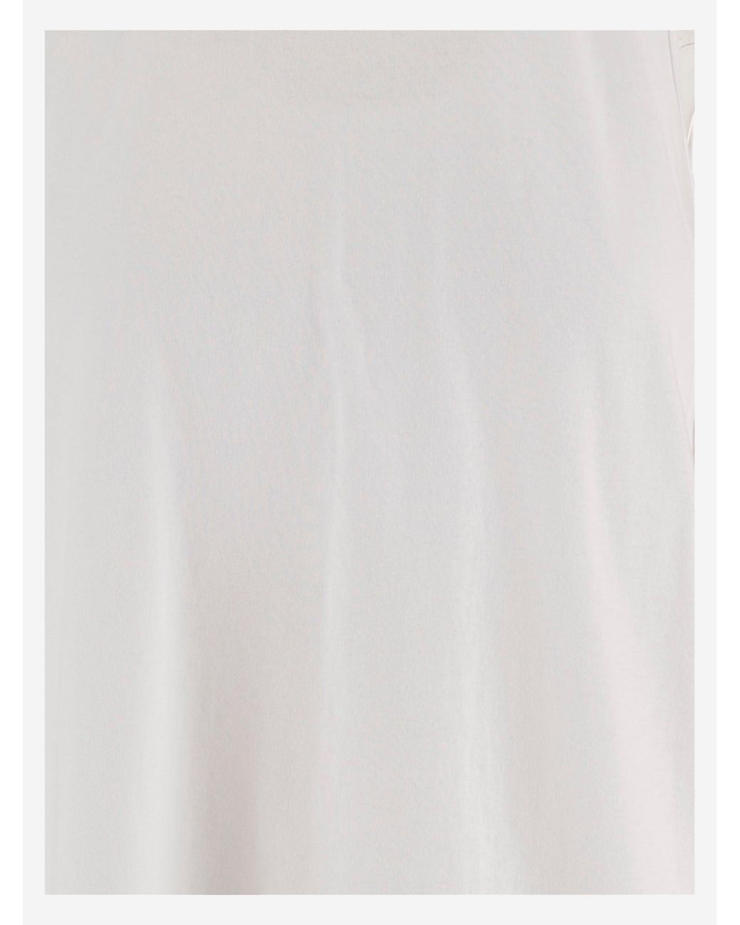 DARKPARK White Cotton Tank Top With Fitted Underlay