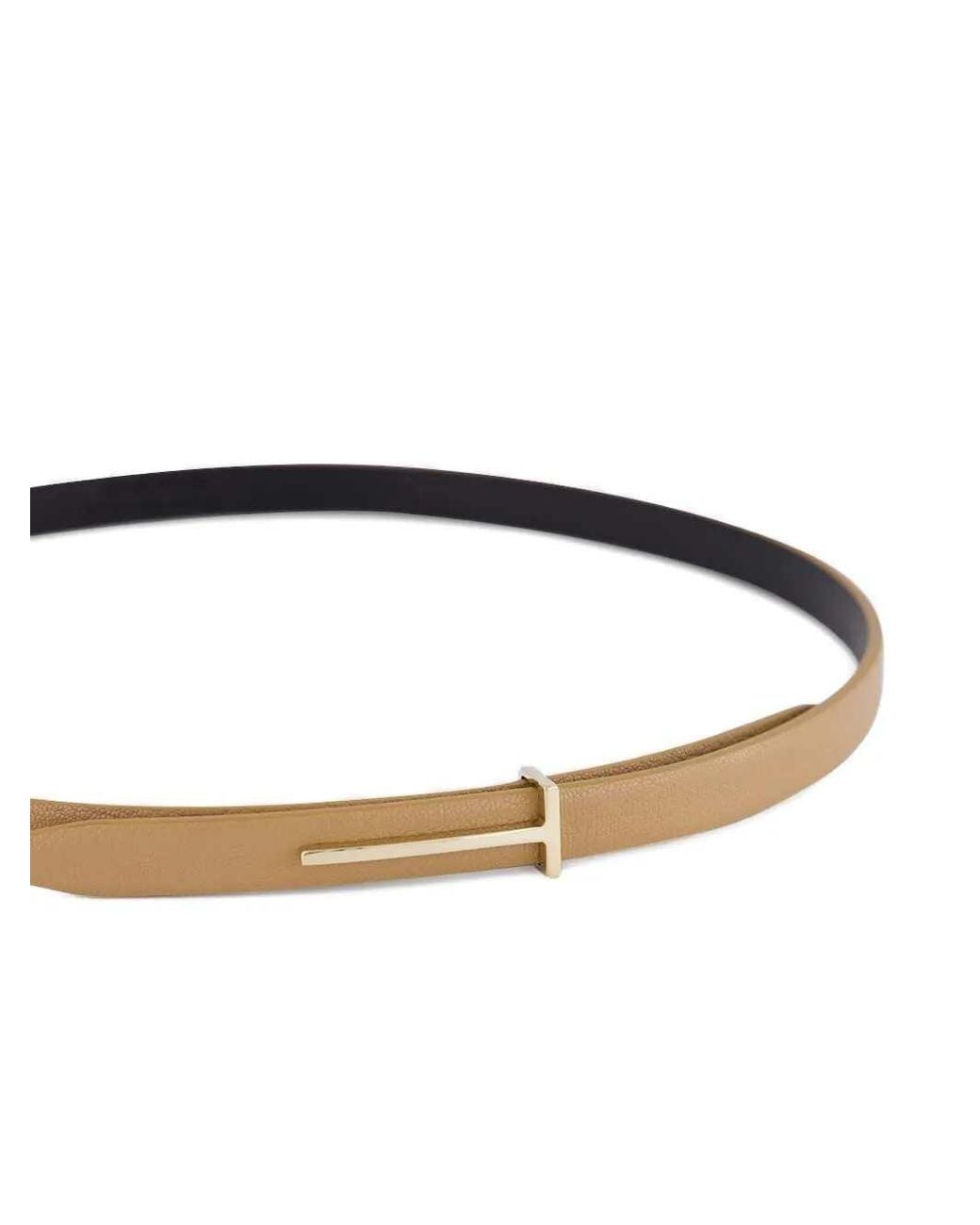 Tom Ford White Classic Belt