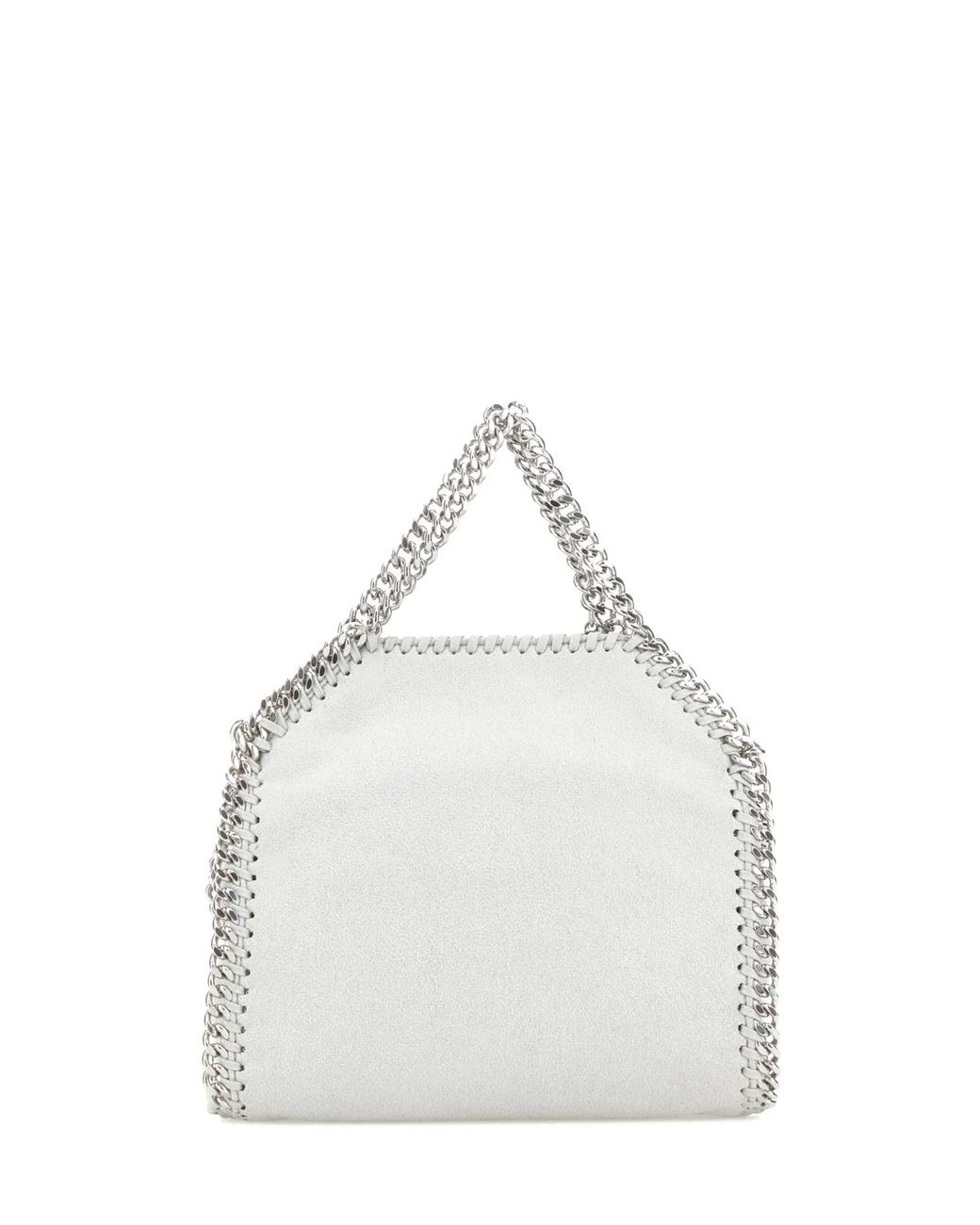 Stella McCartney White Tiny Falabella Suede Bag