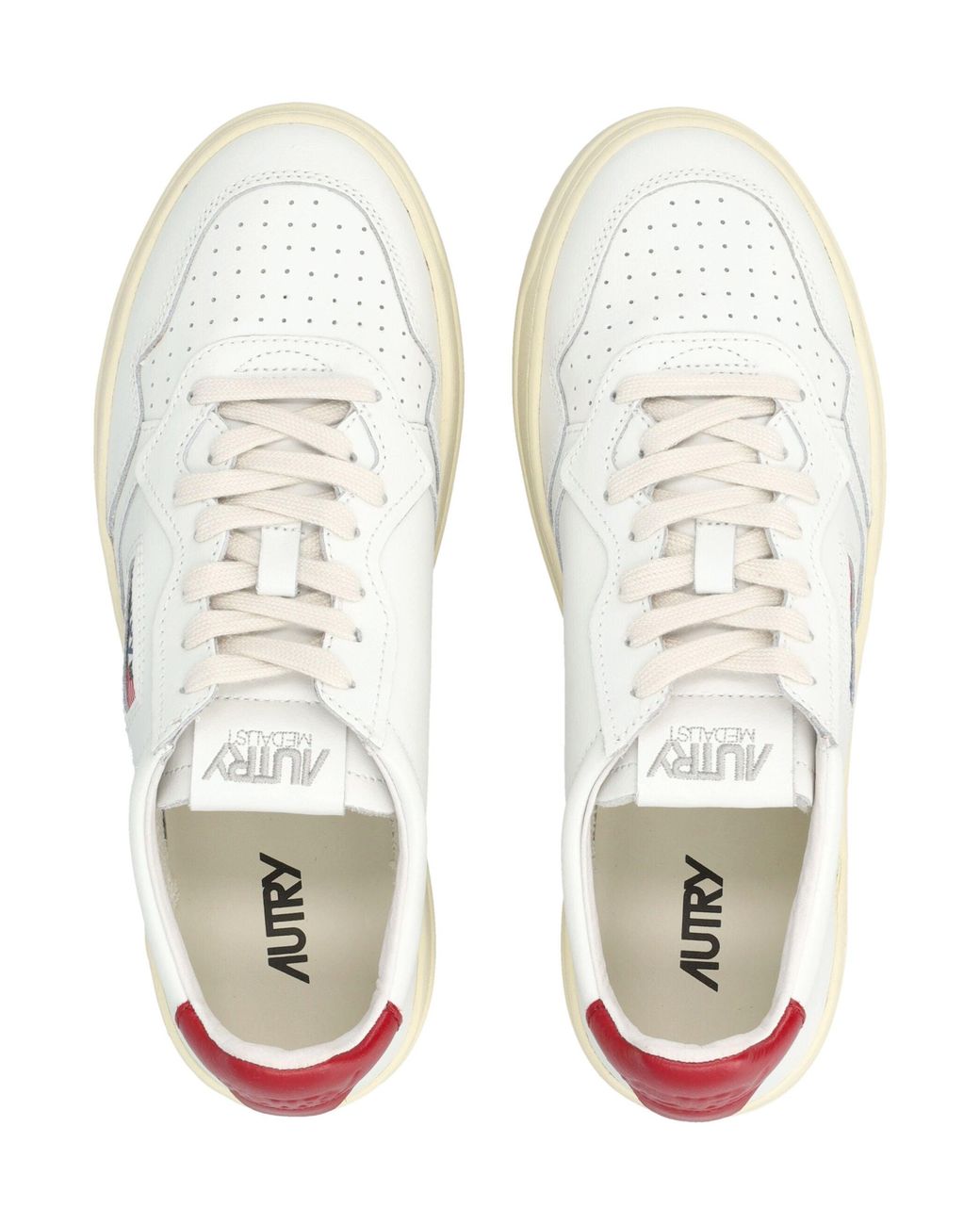 Autry White Medalist Low-Top Sneakers