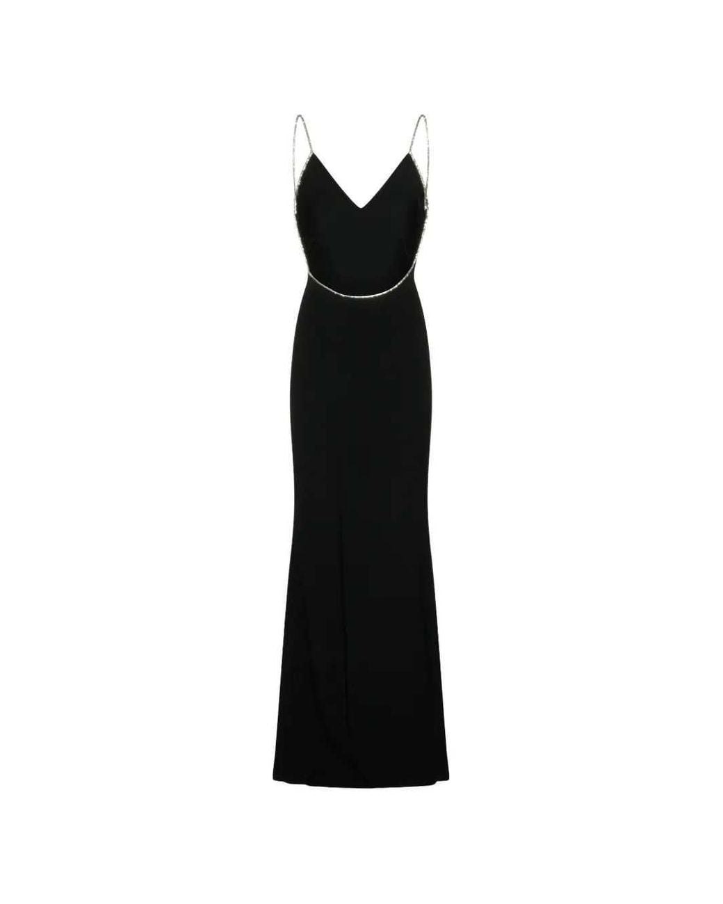 Tom Ford Black Crystal-Embellished Backless Dress