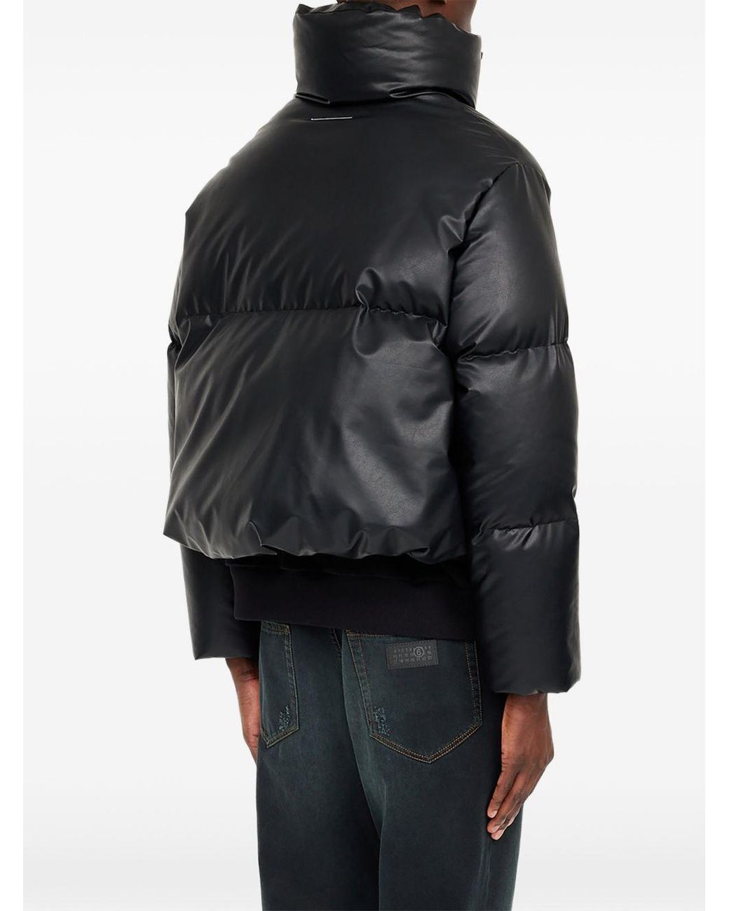 MM6 by Maison Margiela Black Short Down Jacket