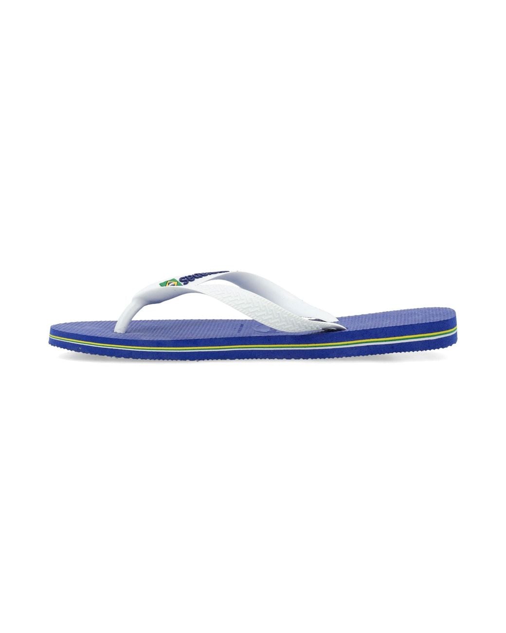 Havaianas Blue Brasil Logo Flip-Flops