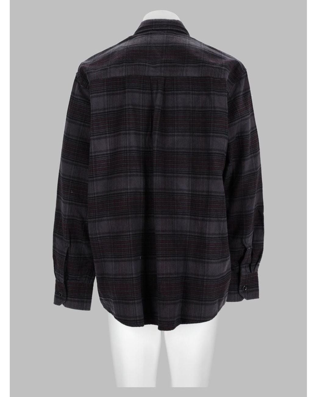 Our Legacy Black Checked Flannel Button-Up Shirt for men