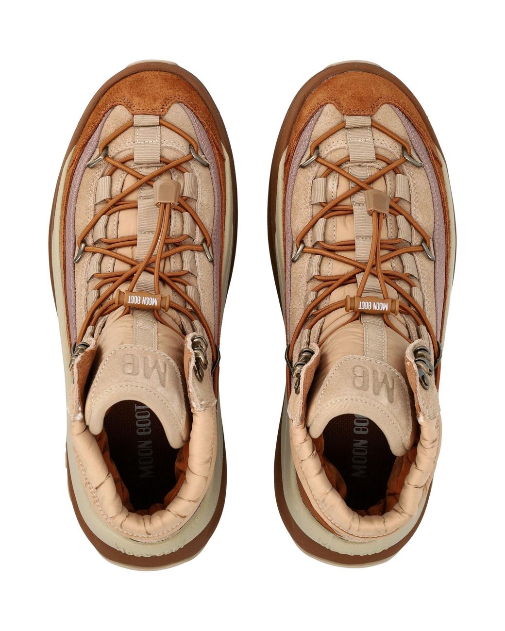Moon Boot Natural Moon247 And Xlace Mid Sneakers