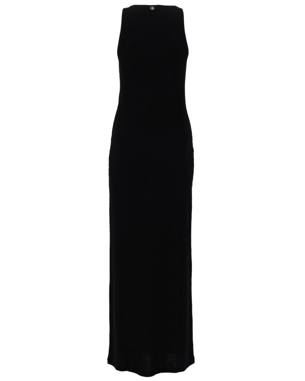 Rabanne Black Embellished Sleeveless Maxi Dress