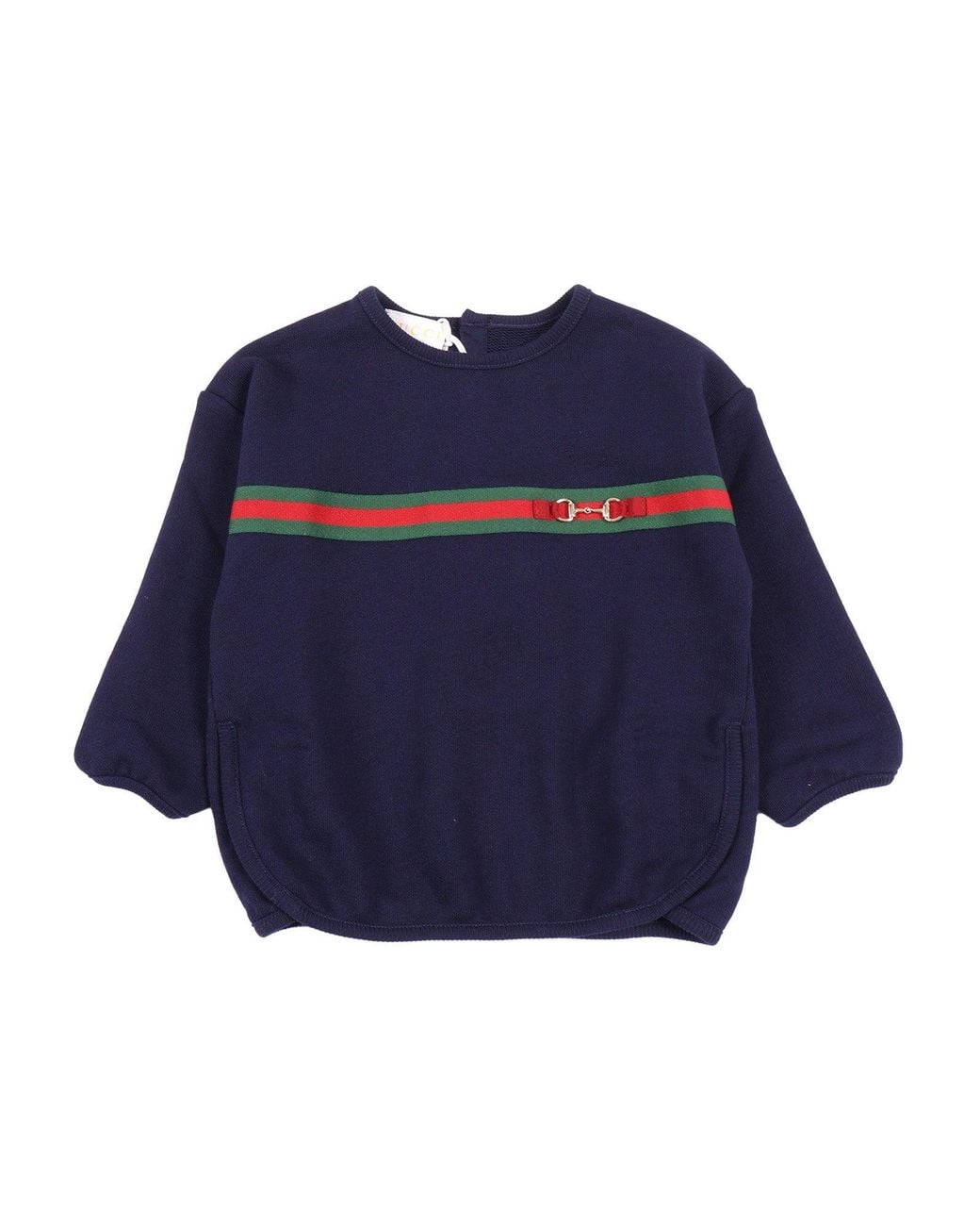 Gucci Blue B L/S Sweatshirt Felted Cotto