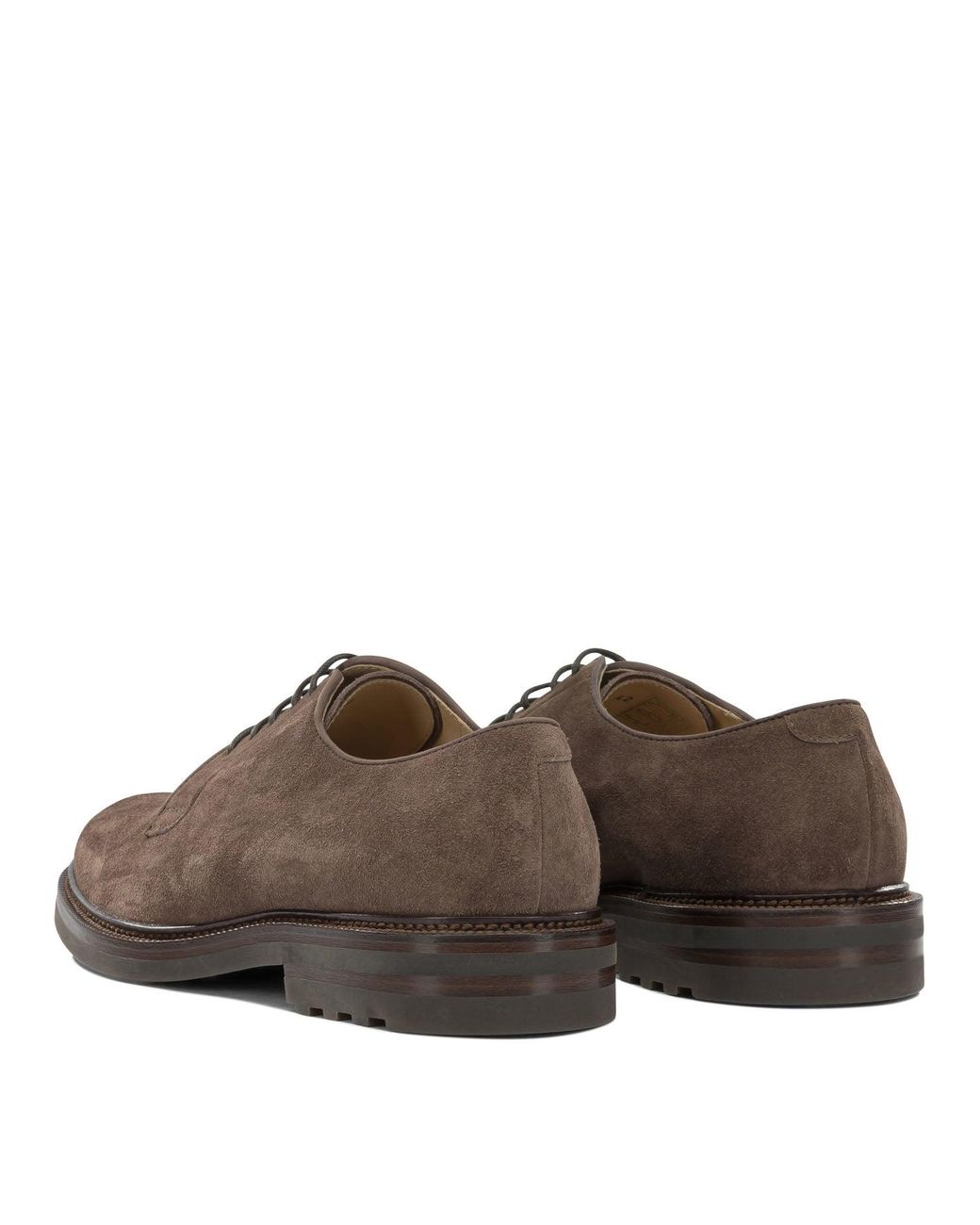 Brunello Cucinelli Brown Wildleder-Brogues