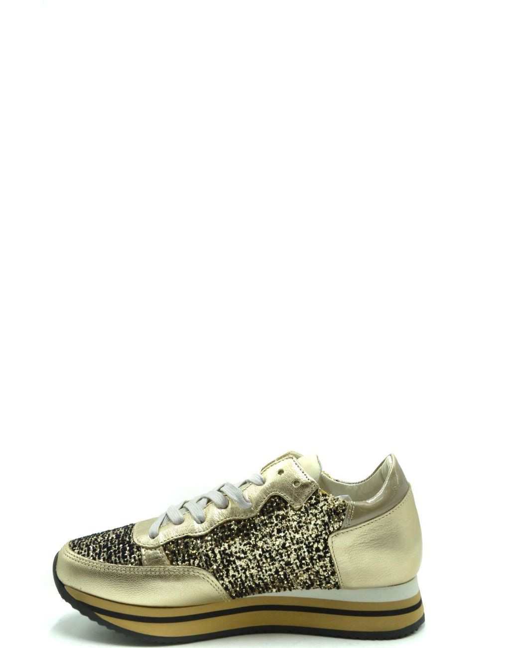 Philippe Model Sneakers Goud in het Green