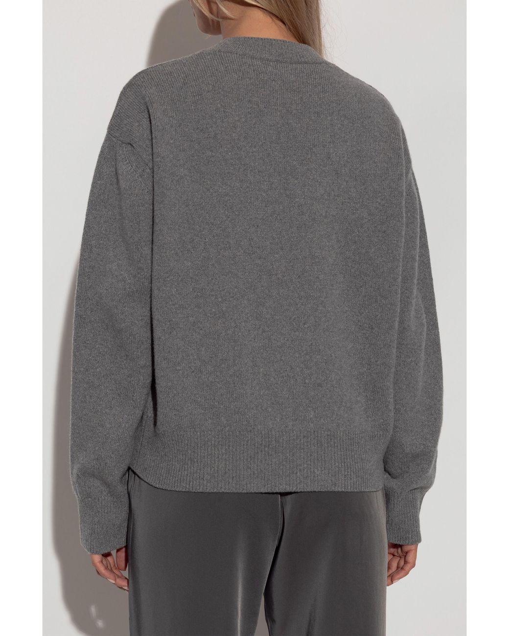 Samsøe & Samsøe Sabirgitte V Neck Sweater in het Gray voor heren