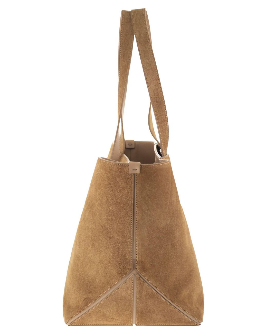 Fabiana Filippi Brown Medium Eclipse Suede Tote Bag
