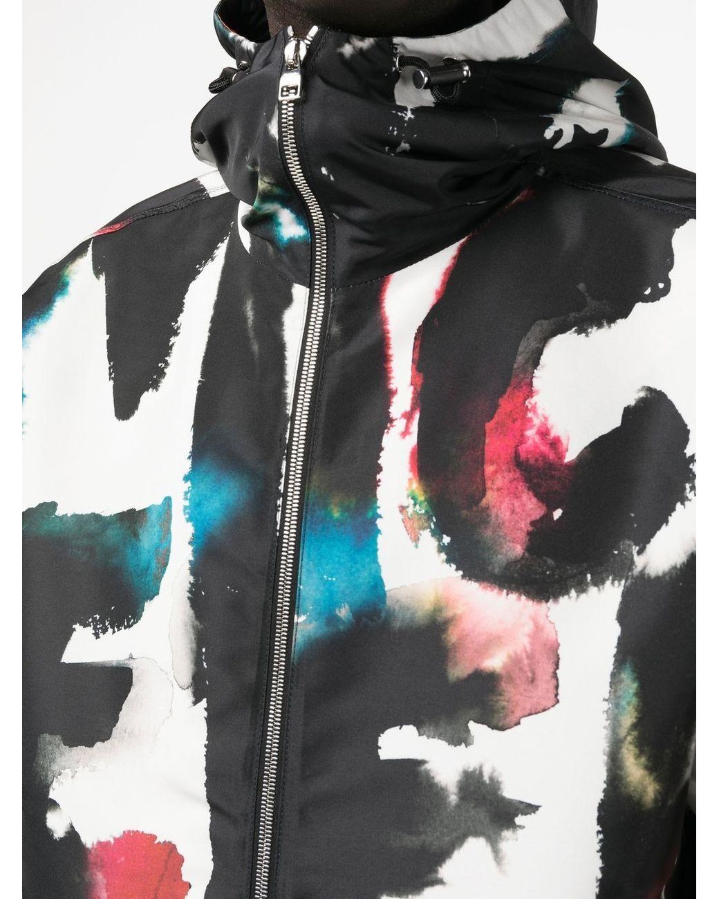 McQueen Alexander Mc Queen Wind Breaker Jacket in het Black voor heren