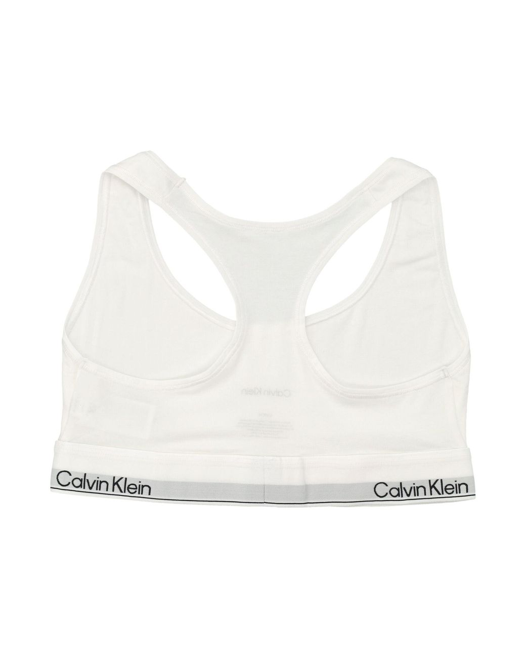Calvin Klein White Icon Cotton Modal Unlined Bralette