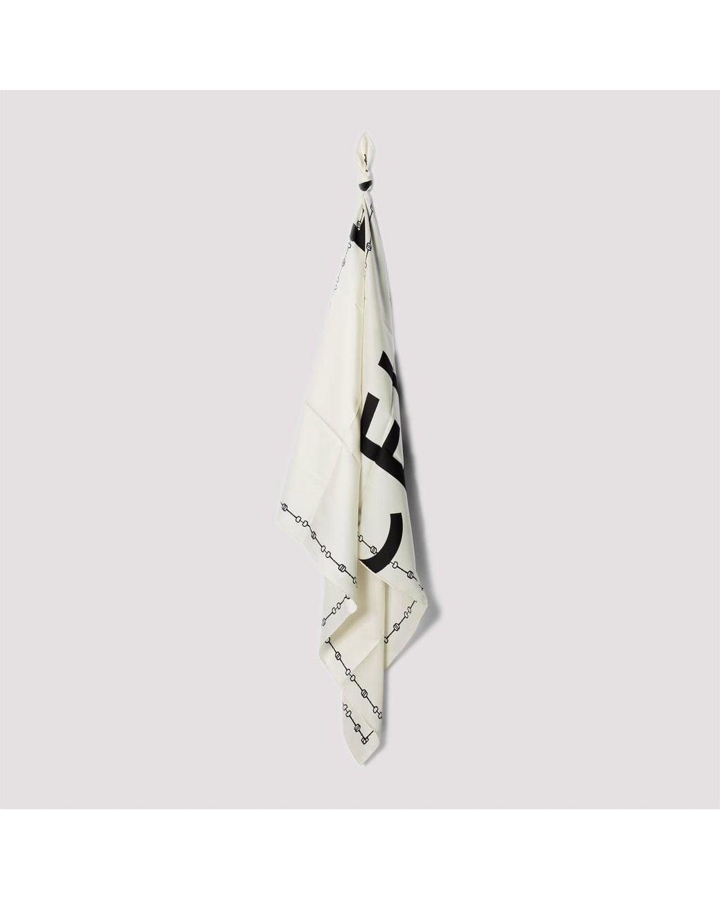 Céline White 90X90 Square Scarf