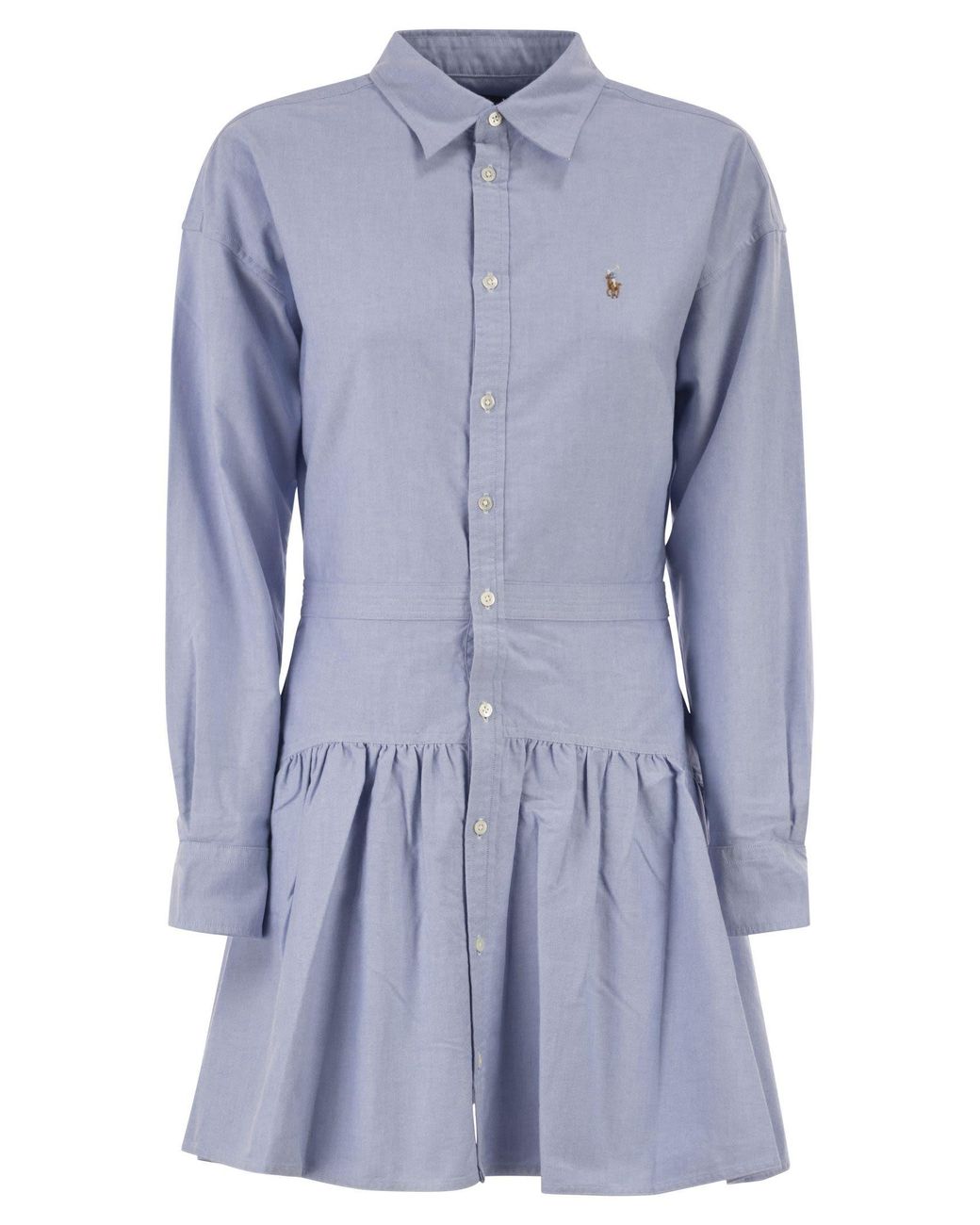 Polo Ralph Lauren Blue Oxford Cotton Shirt Dress