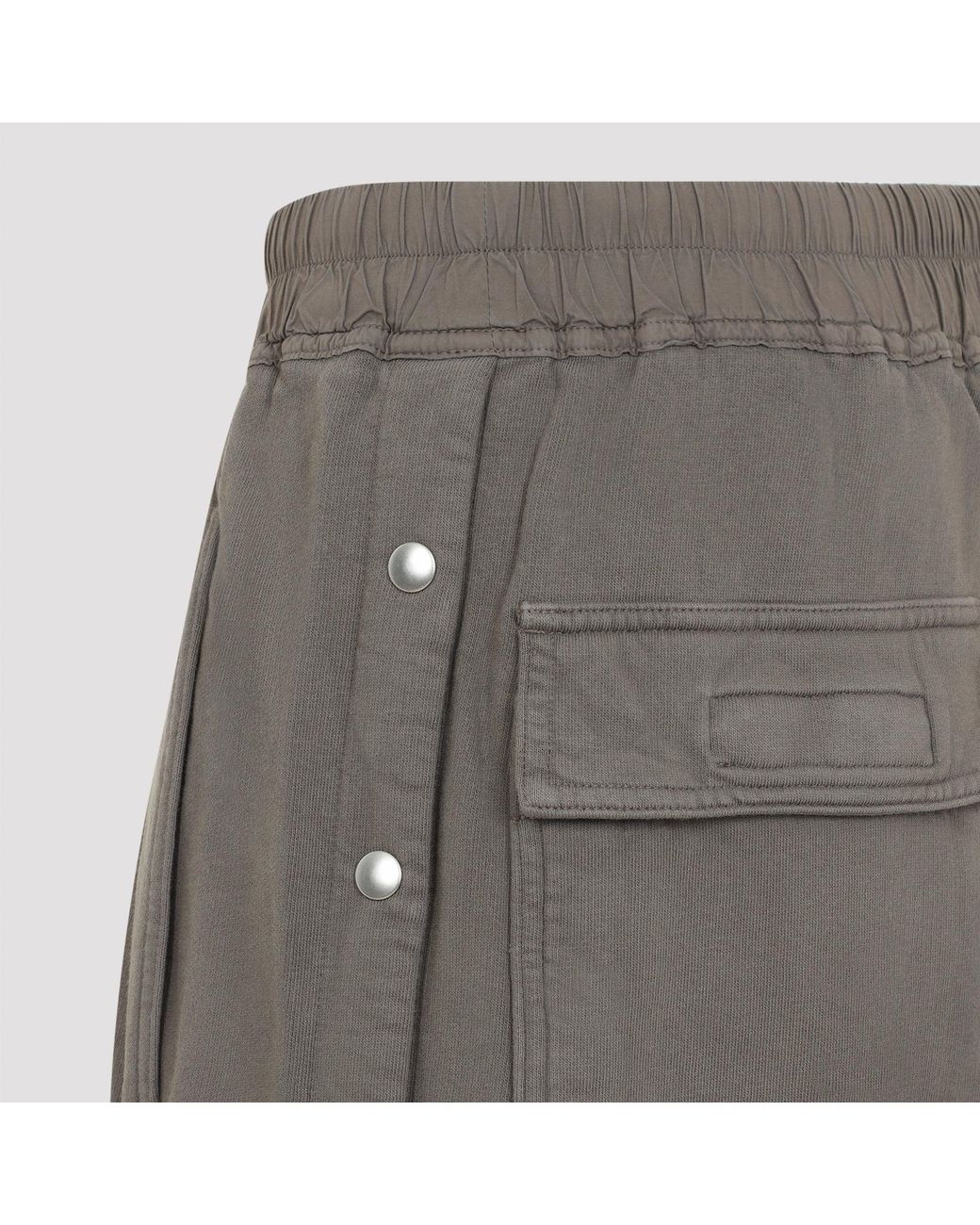 Rick Owens Brede Pusherbroek in het Gray voor heren