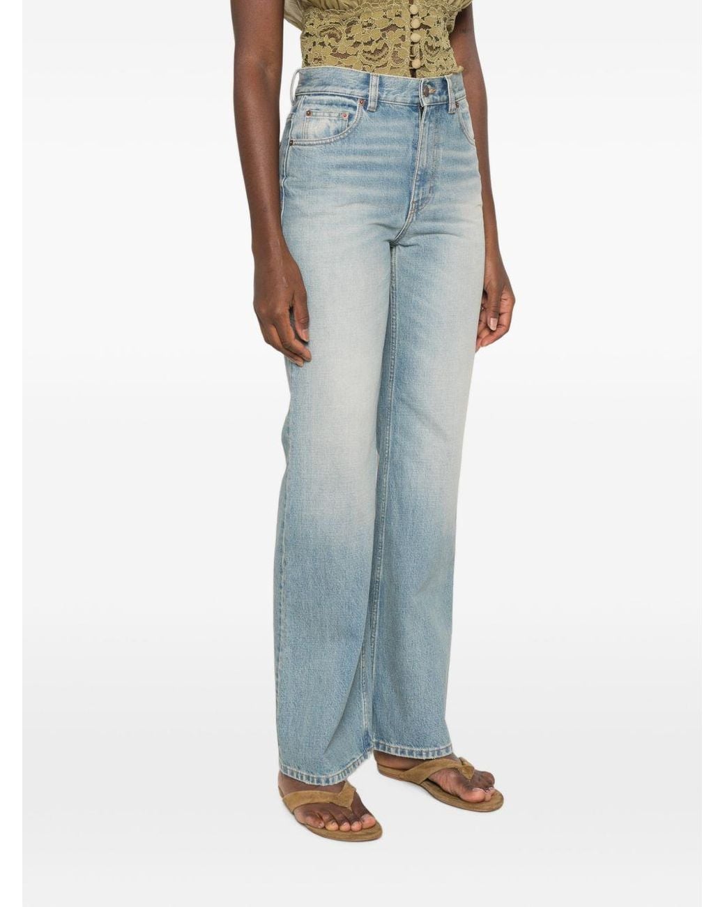 Chloé Blue Flared Leg Denim Jeans