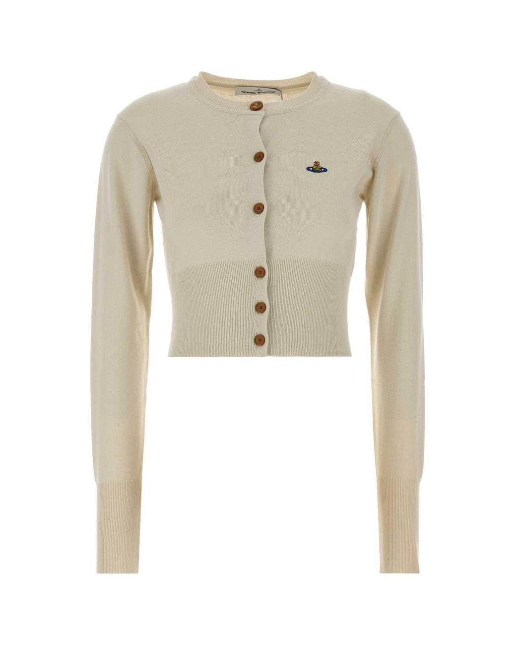Vivienne Westwood Natural Round Neck Cardigan
