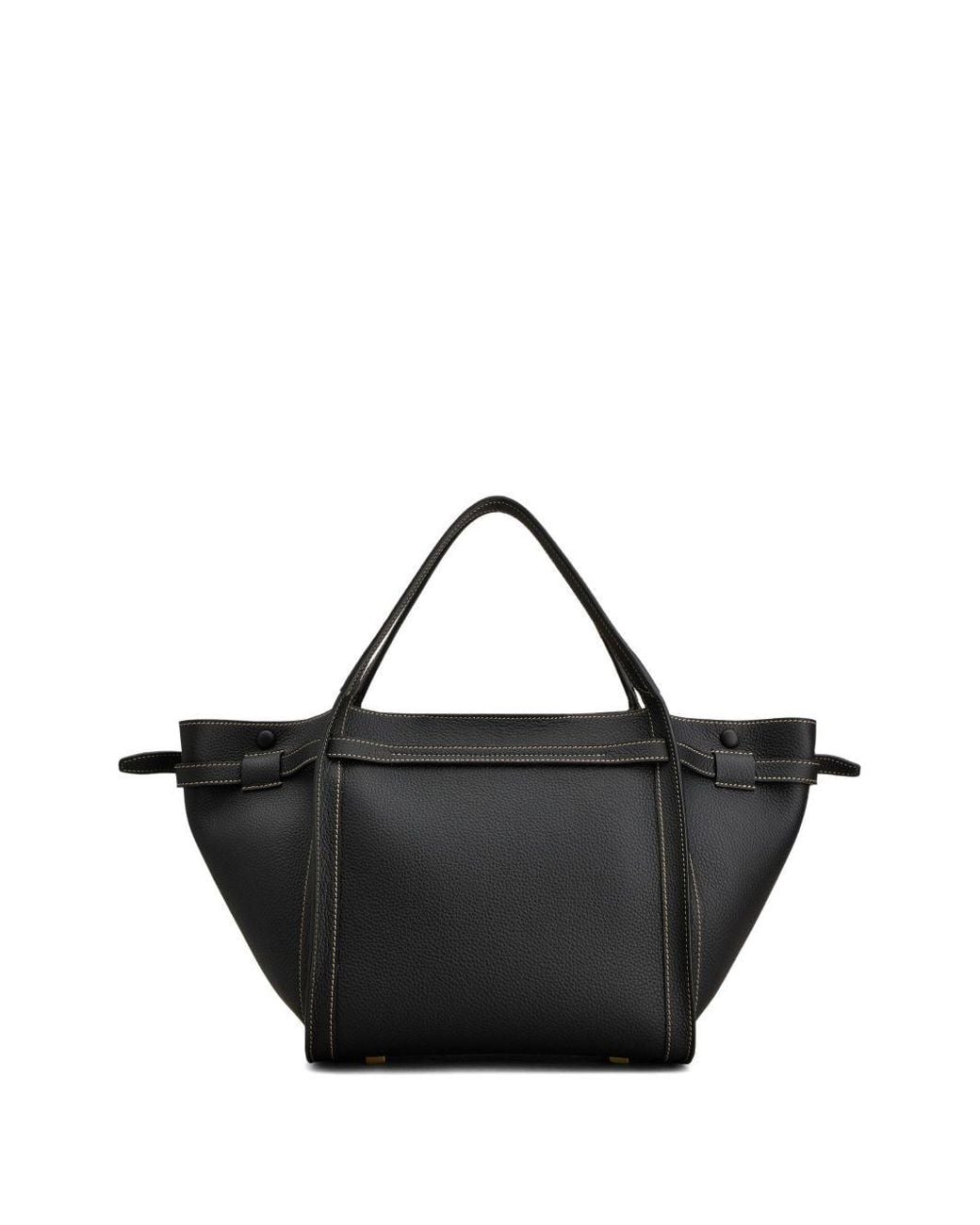 Tod's Black Small Leather Tote Bag