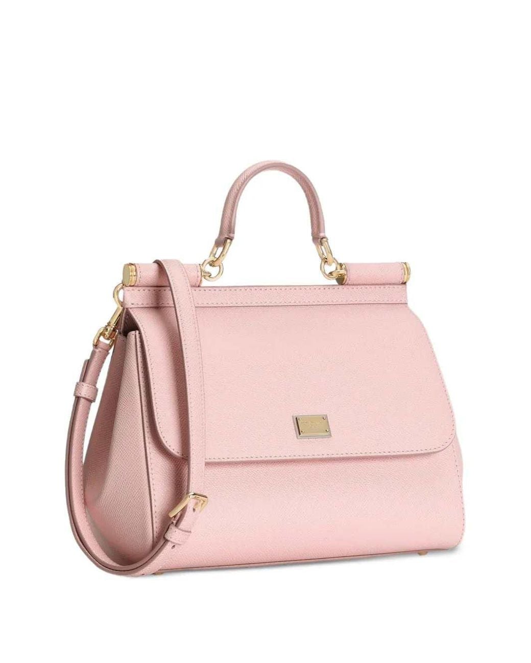 Dolce & Gabbana Pink Dolce & Gabbana Sicily Medium Tote Bag