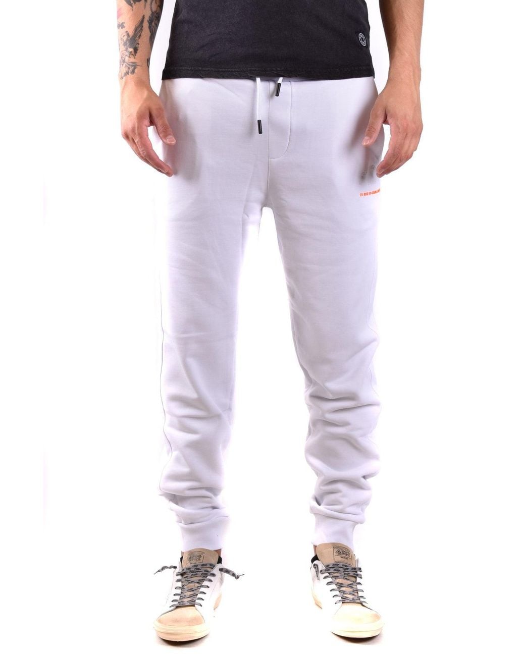 Karl Lagerfeld White Jump Sweats