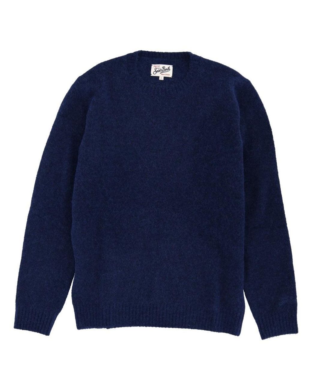 Mc2 Saint Barth Blue Wool Sweater for men