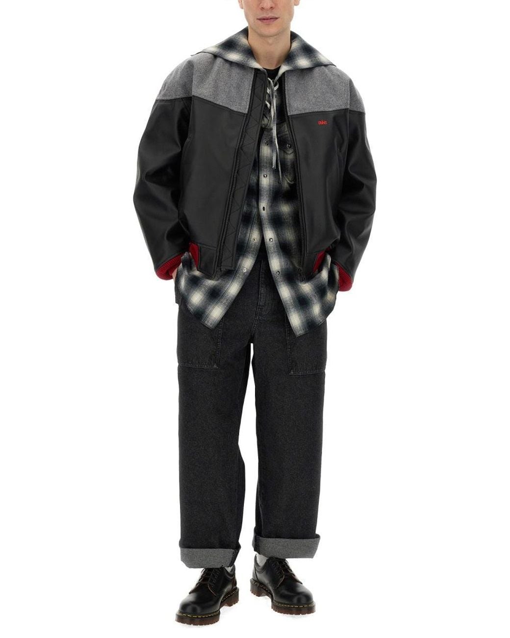 A.I.E. Gray Jacket With Logo