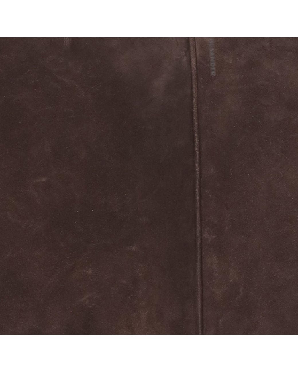 Jil Sander Brown Tote Bag Suede