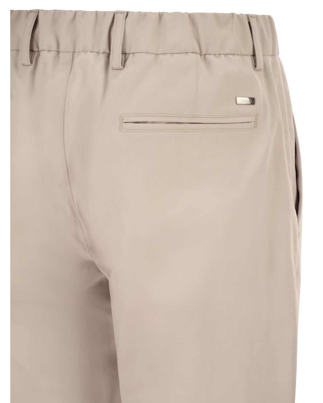 Herno Natural Trousers With Pleats for men