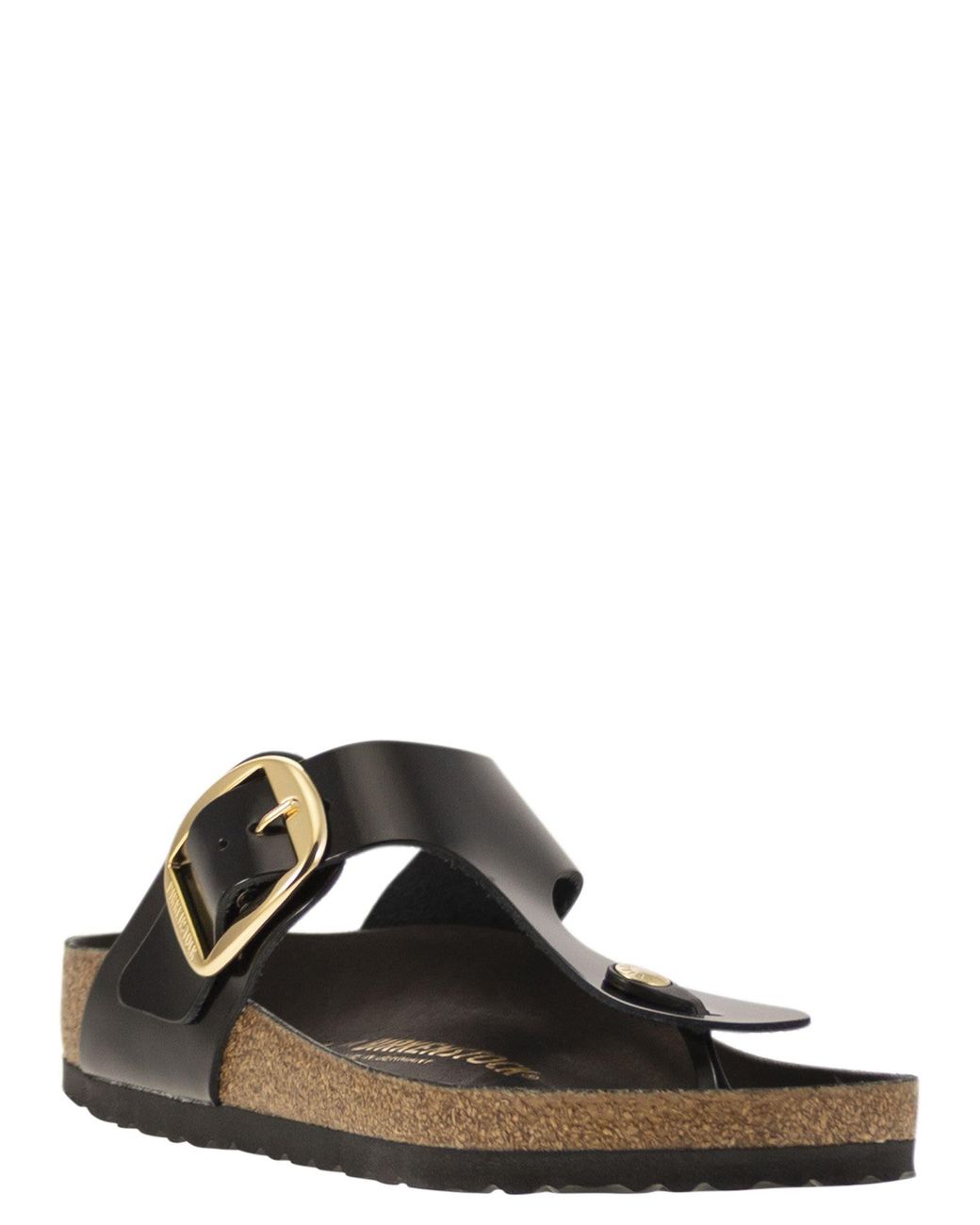 Birkenstock Black Gizeh Big Buckle Flip Flops With Buckle for men