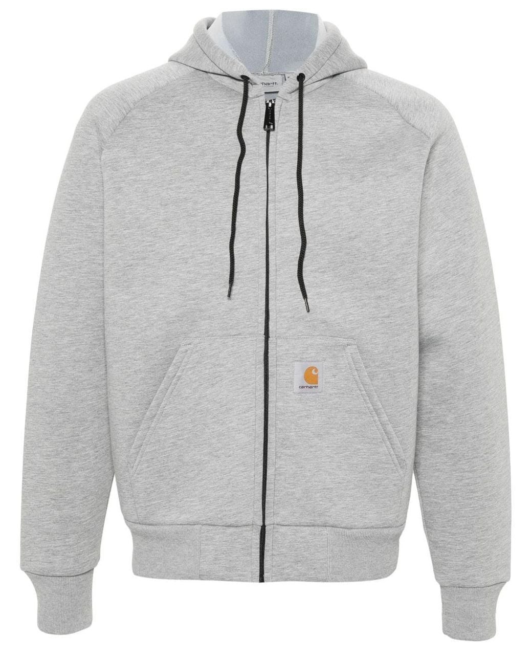 Carhartt Gray Cotton Blend Hoodie for men