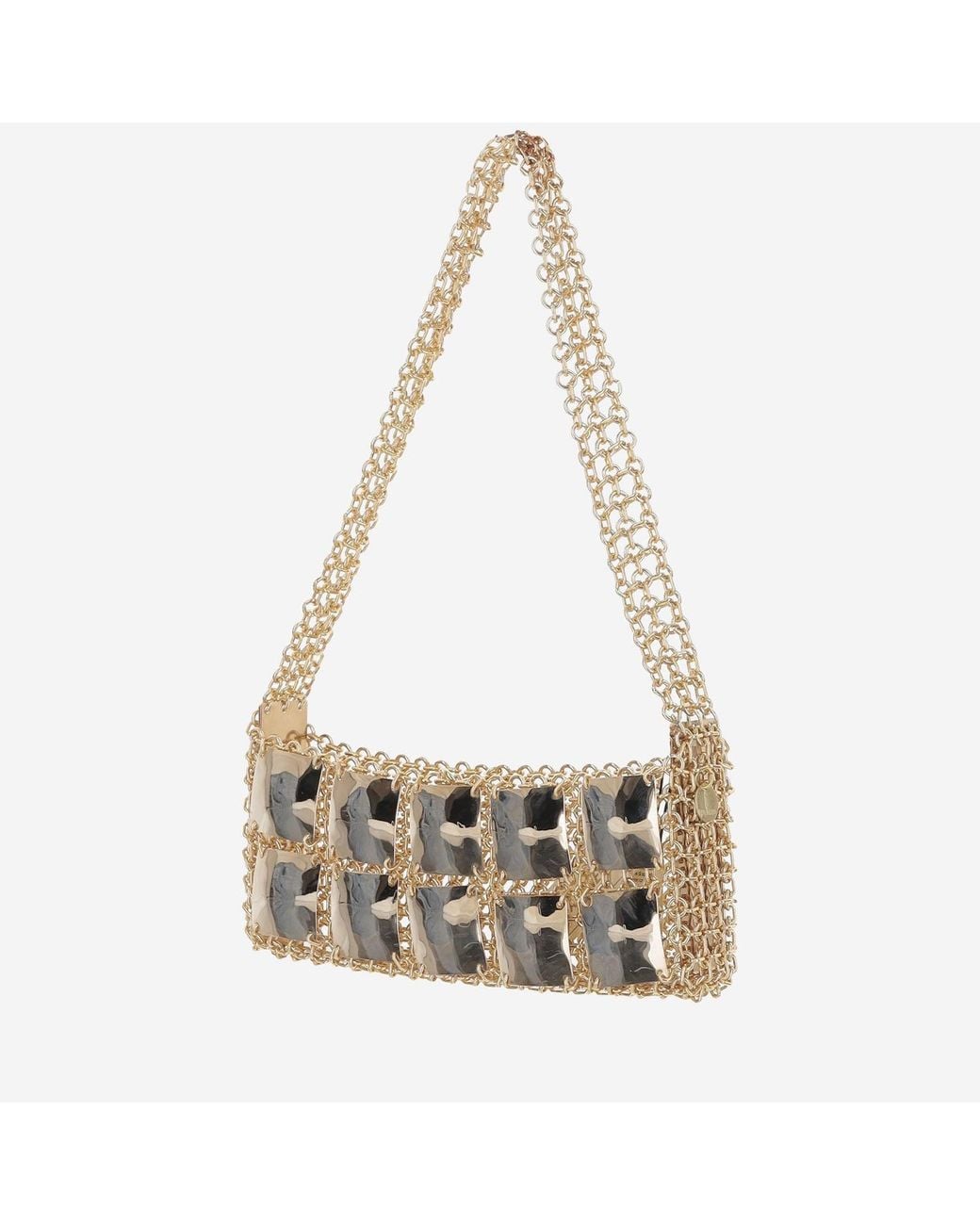 Silvia Gnecchi Metallic Bag With Reflective Panels