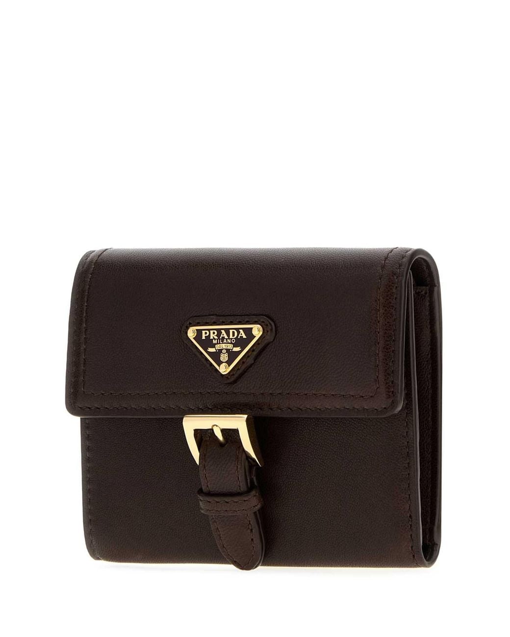Prada Brown Nappa Leather Wallet