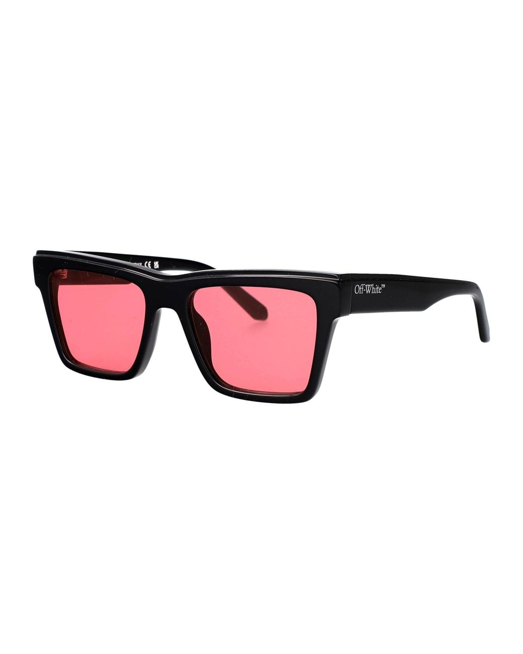 Off-White c/o Virgil Abloh Pink Shiny Acetate Sunglasses
