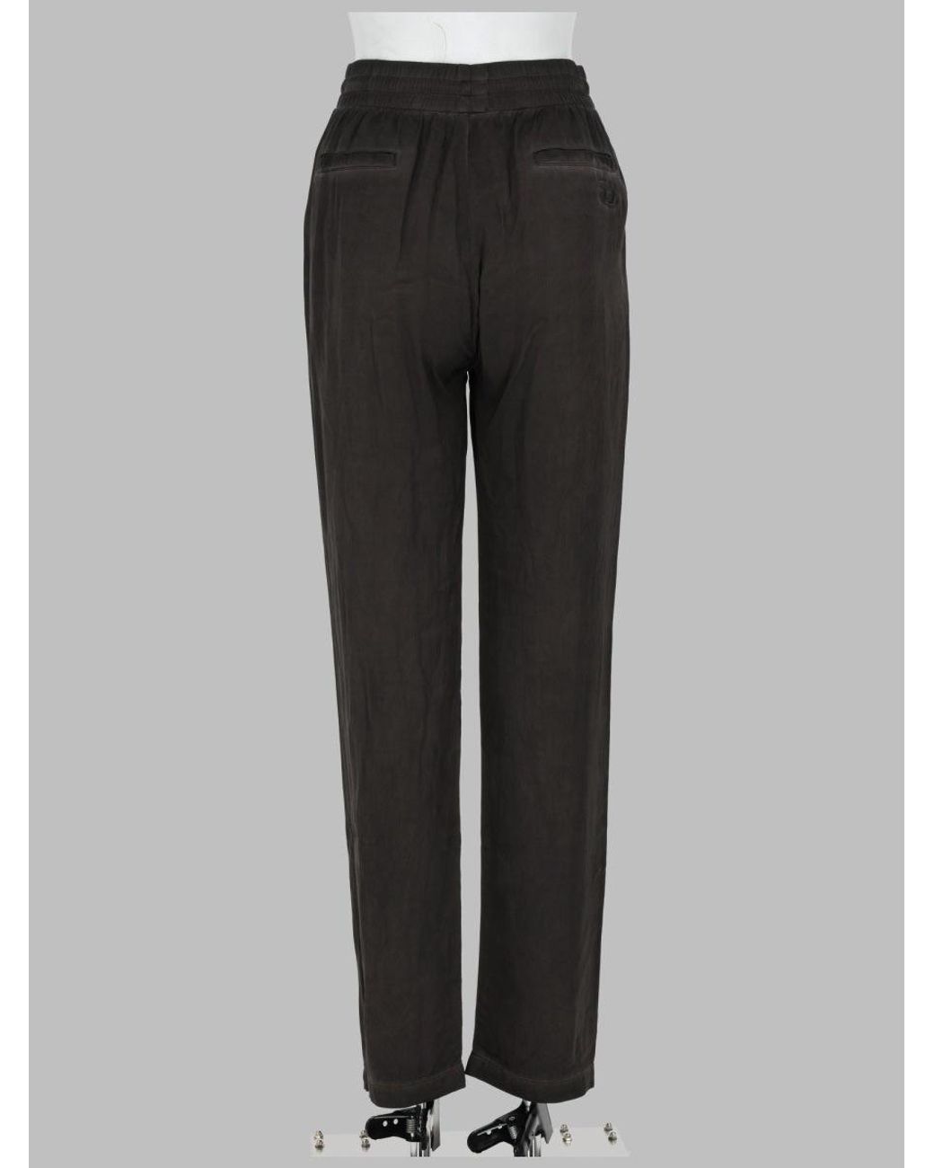 DIESEL Black Trousers, Fluid Viscose