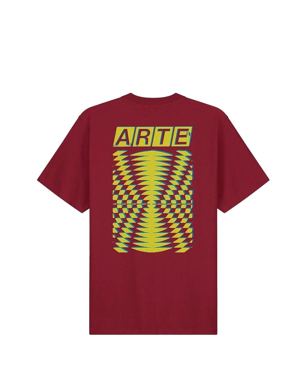 Arte' Blue Abstract Back Print T Shirt for men