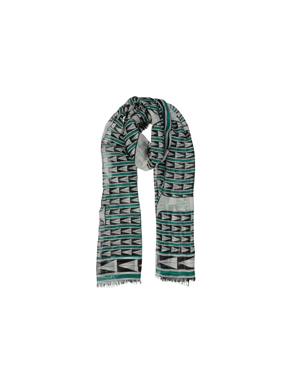 Lanvin Blue Wool Scarf