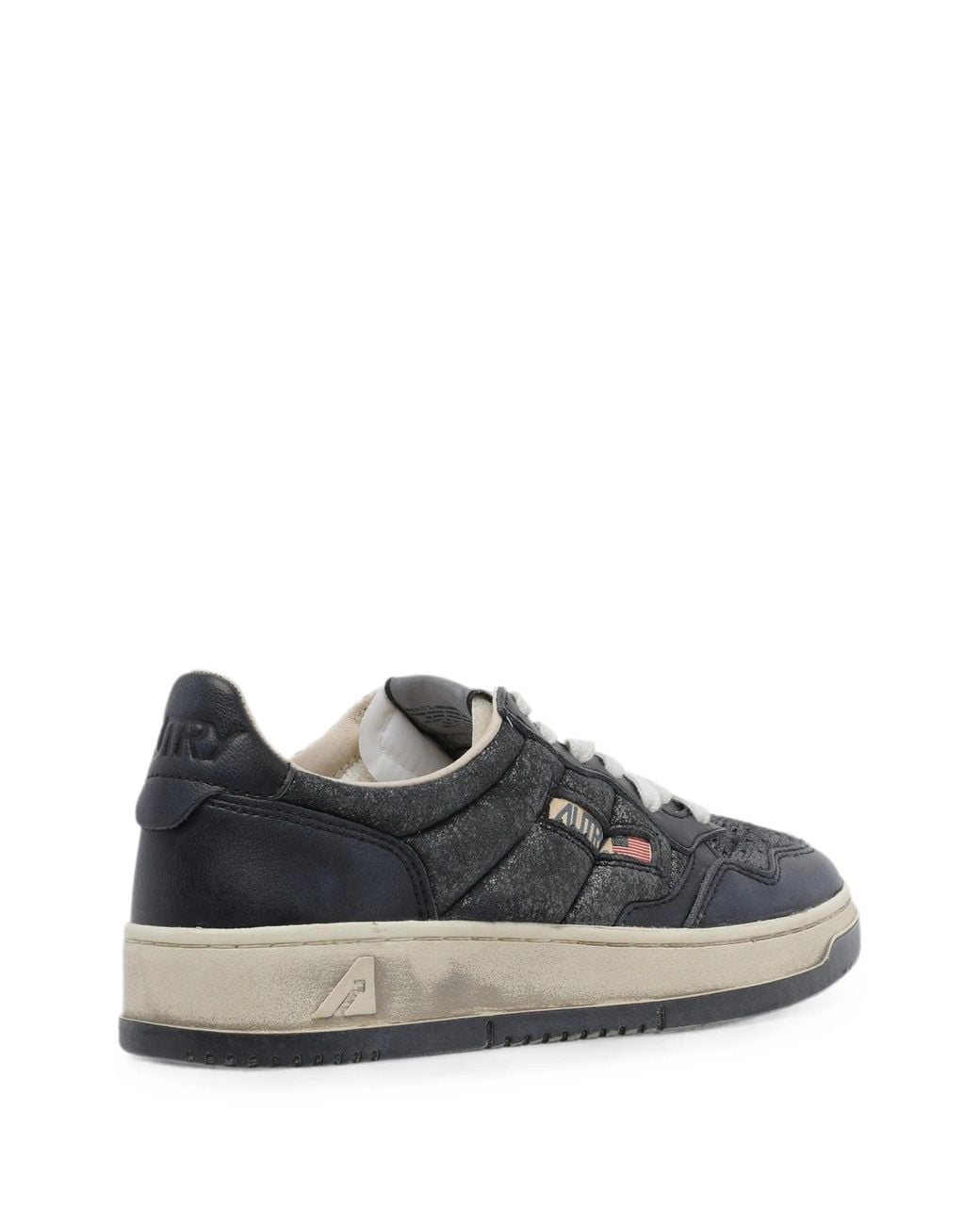 Autry White Sup Vint Low Leat/Padded