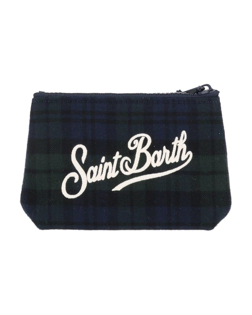 Mc2 Saint Barth Black Aline Mini Wool Tartan 5161 Emb