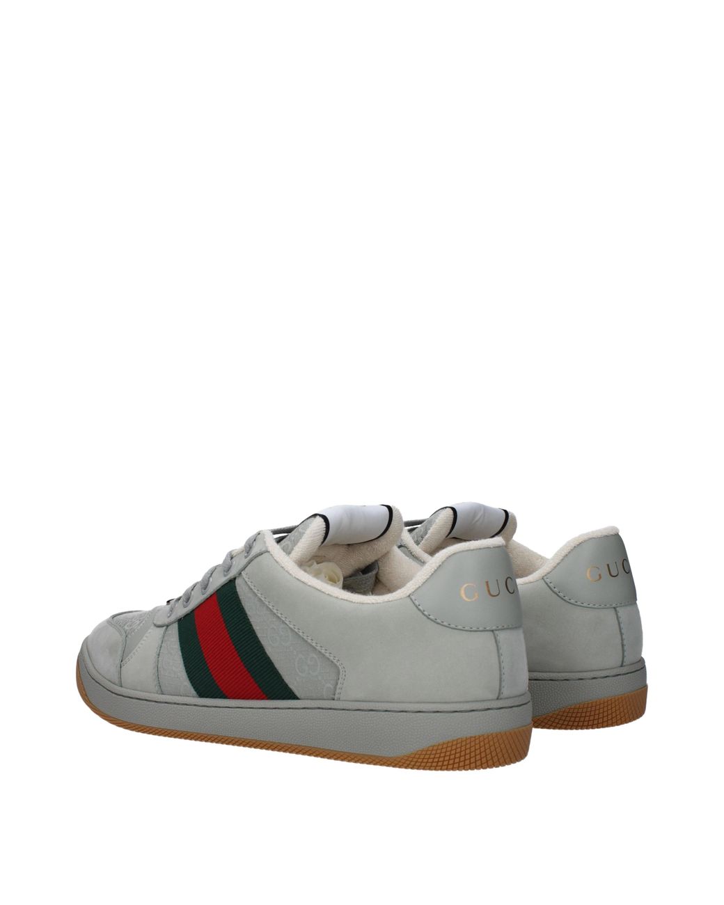 Gucci Gray Sneakers Fabric for men