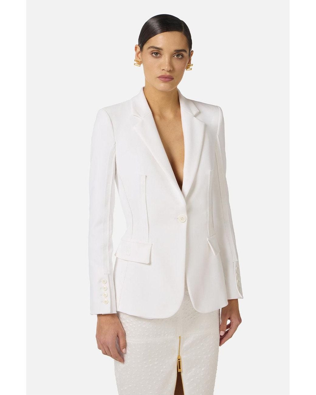 Elisabetta Franchi White Elisabetta Franchi Ivory